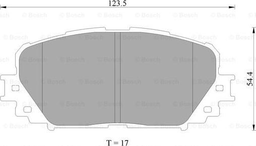 BOSCH 0 986 AB2 268 - Гальмівні колодки, дискові гальма avtolavka.club