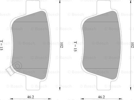 BOSCH 0 986 AB2 267 - Гальмівні колодки, дискові гальма avtolavka.club