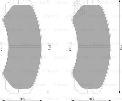 BOSCH 0 986 AB2 234 - Гальмівні колодки, дискові гальма avtolavka.club