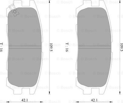 BOSCH 0 986 AB2 235 - Гальмівні колодки, дискові гальма avtolavka.club