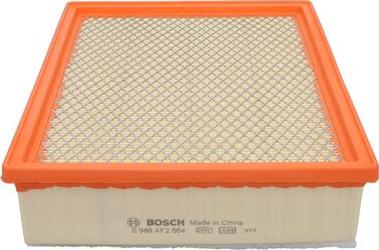 BOSCH 0 986 AF2 664 - Повітряний фільтр avtolavka.club