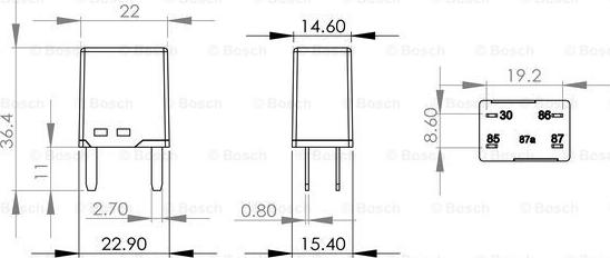 BOSCH 0 986 AH0 115 - Реле, паливний насос avtolavka.club