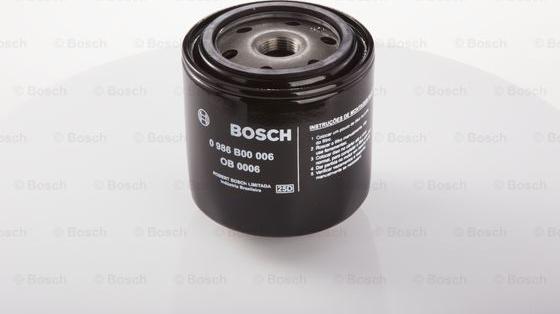 BOSCH 0 986 B00 006 - Масляний фільтр avtolavka.club