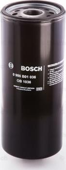 BOSCH 0 986 B01 036 - Масляний фільтр avtolavka.club