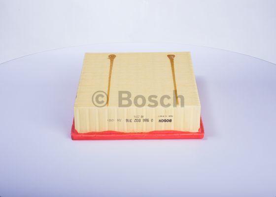 BOSCH 0 986 B02 316 - Повітряний фільтр avtolavka.club