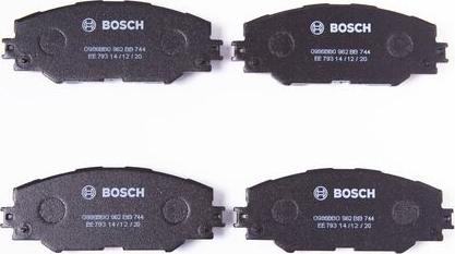 BOSCH 0 986 BB0 962 - Гальмівні колодки, дискові гальма avtolavka.club