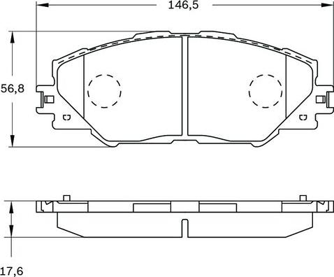 BOSCH 0 986 BB0 962 - Гальмівні колодки, дискові гальма avtolavka.club