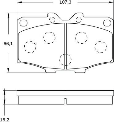 BOSCH 0 986 BB0 440 - Гальмівні колодки, дискові гальма avtolavka.club