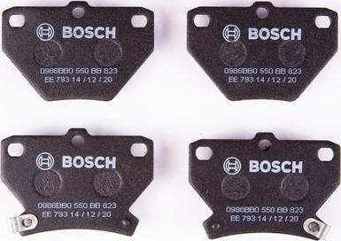 BOSCH 0 986 BB0 550 - Гальмівні колодки, дискові гальма avtolavka.club