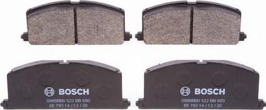 BOSCH 0 986 BB0 522 - Гальмівні колодки, дискові гальма avtolavka.club