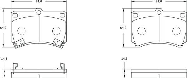 BOSCH 0 986 BB0 527 - Гальмівні колодки, дискові гальма avtolavka.club