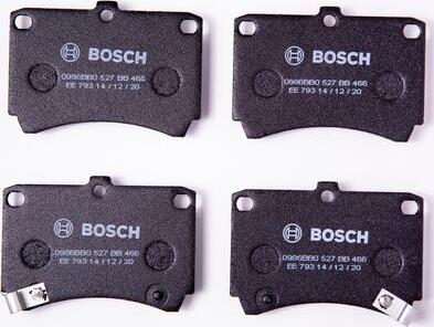 BOSCH 0 986 BB0 527 - Гальмівні колодки, дискові гальма avtolavka.club