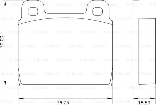 BOSCH 0 986 BB0 017 - Гальмівні колодки, дискові гальма avtolavka.club