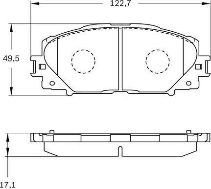 BOSCH 0 986 BB0 396 - Гальмівні колодки, дискові гальма avtolavka.club