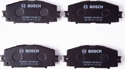 BOSCH 0 986 BB0 396 - Гальмівні колодки, дискові гальма avtolavka.club