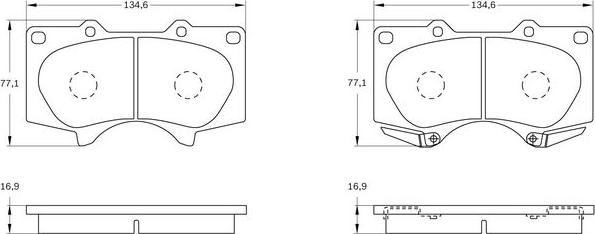 BOSCH 0 986 BB0 327 - Гальмівні колодки, дискові гальма avtolavka.club