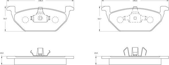 BOSCH 0 986 BB0 714 - Гальмівні колодки, дискові гальма avtolavka.club