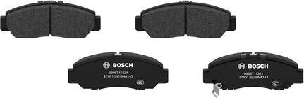 BOSCH 0 986 T11 321 - Гальмівні колодки, дискові гальма avtolavka.club