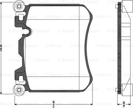 BOSCH 0 986 TB3 099 - Гальмівні колодки, дискові гальма avtolavka.club