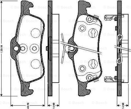 BOSCH 0 986 TB3 073 - Гальмівні колодки, дискові гальма avtolavka.club