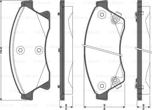 BOSCH 0 986 TB3 104 - Гальмівні колодки, дискові гальма avtolavka.club