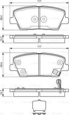 BOSCH 0 986 TB3 189 - Гальмівні колодки, дискові гальма avtolavka.club