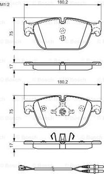 BOSCH 0 986 TB3 183 - Гальмівні колодки, дискові гальма avtolavka.club