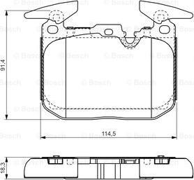 BOSCH 0 986 TB3 211 - Гальмівні колодки, дискові гальма avtolavka.club