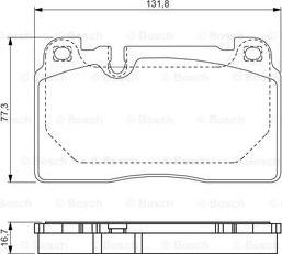 BOSCH 0 986 TB3 212 - Гальмівні колодки, дискові гальма avtolavka.club