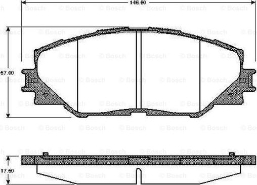 BOSCH 0 986 TB2 942 - Гальмівні колодки, дискові гальма avtolavka.club