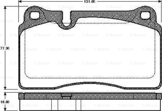 BOSCH 0 986 TB2 931 - Гальмівні колодки, дискові гальма avtolavka.club