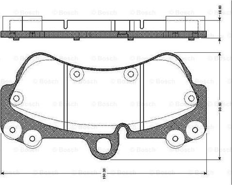 BOSCH 0 986 TB2 454 - Гальмівні колодки, дискові гальма avtolavka.club