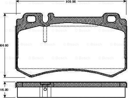 BOSCH 0 986 TB2 453 - Гальмівні колодки, дискові гальма avtolavka.club