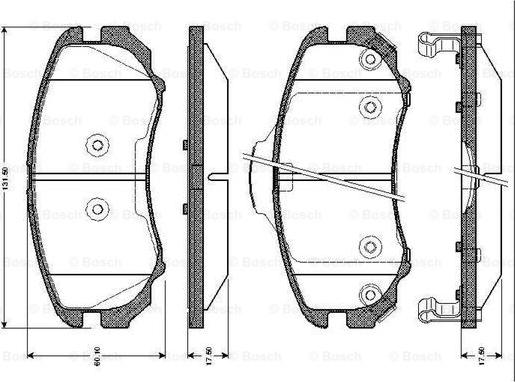 BOSCH 0 986 TB2 429 - Гальмівні колодки, дискові гальма avtolavka.club