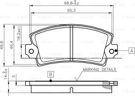 BOSCH 0 986 TB2 477 - Гальмівні колодки, дискові гальма avtolavka.club