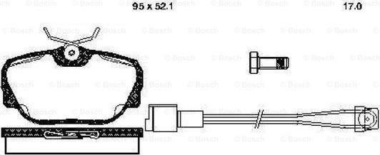 BOSCH 0 986 TB2 621 - Гальмівні колодки, дискові гальма avtolavka.club