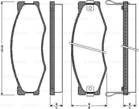 BOSCH 0 986 TB2 098 - Гальмівні колодки, дискові гальма avtolavka.club