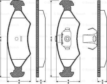 BOSCH 0 986 TB2 066 - Гальмівні колодки, дискові гальма avtolavka.club