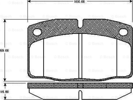 BOSCH 0 986 TB2 003 - Гальмівні колодки, дискові гальма avtolavka.club