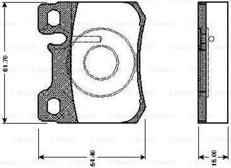 BOSCH 0 986 TB2 085 - Гальмівні колодки, дискові гальма avtolavka.club