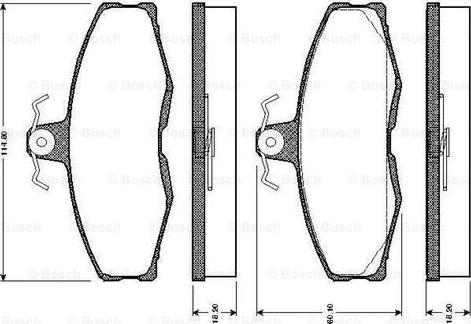 BOSCH 0 986 TB2 081 - Гальмівні колодки, дискові гальма avtolavka.club