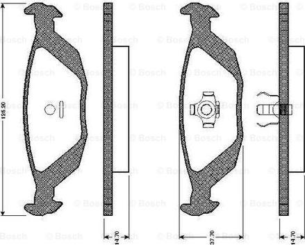 BOSCH 0 986 TB2 083 - Гальмівні колодки, дискові гальма avtolavka.club