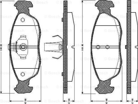 BOSCH 0 986 TB2 026 - Гальмівні колодки, дискові гальма avtolavka.club