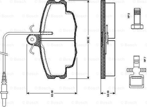 BOSCH 0 986 TB2 076 - Гальмівні колодки, дискові гальма avtolavka.club