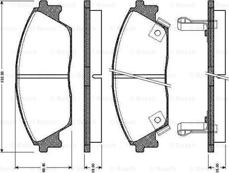 BOSCH 0 986 TB2 118 - Гальмівні колодки, дискові гальма avtolavka.club