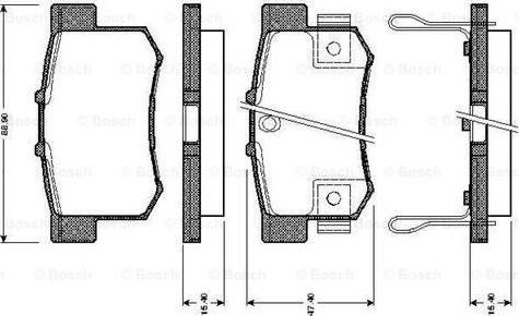 BOSCH 0 986 TB2 181 - Гальмівні колодки, дискові гальма avtolavka.club