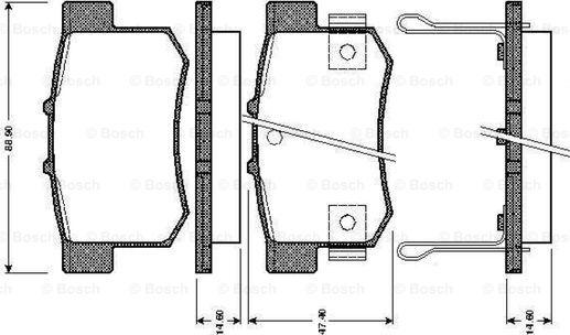 BOSCH 0 986 TB2 179 - Гальмівні колодки, дискові гальма avtolavka.club