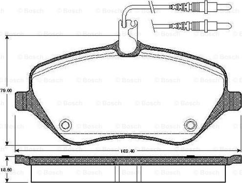 BOSCH 0 986 TB2 880 - Гальмівні колодки, дискові гальма avtolavka.club