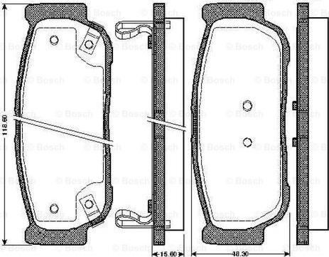 BOSCH 0 986 TB2 870 - Гальмівні колодки, дискові гальма avtolavka.club