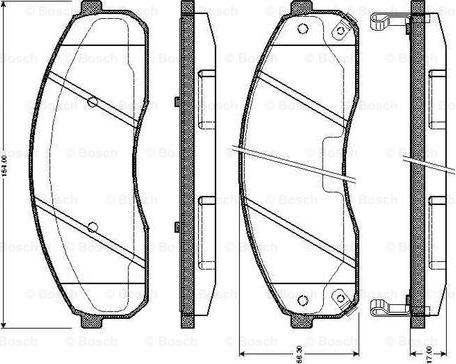 BOSCH 0 986 TB2 394 - Гальмівні колодки, дискові гальма avtolavka.club